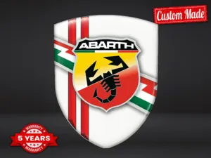 Fiat Abarth Adesivi in Silicone Auto Resistenti Limitati Pregiati